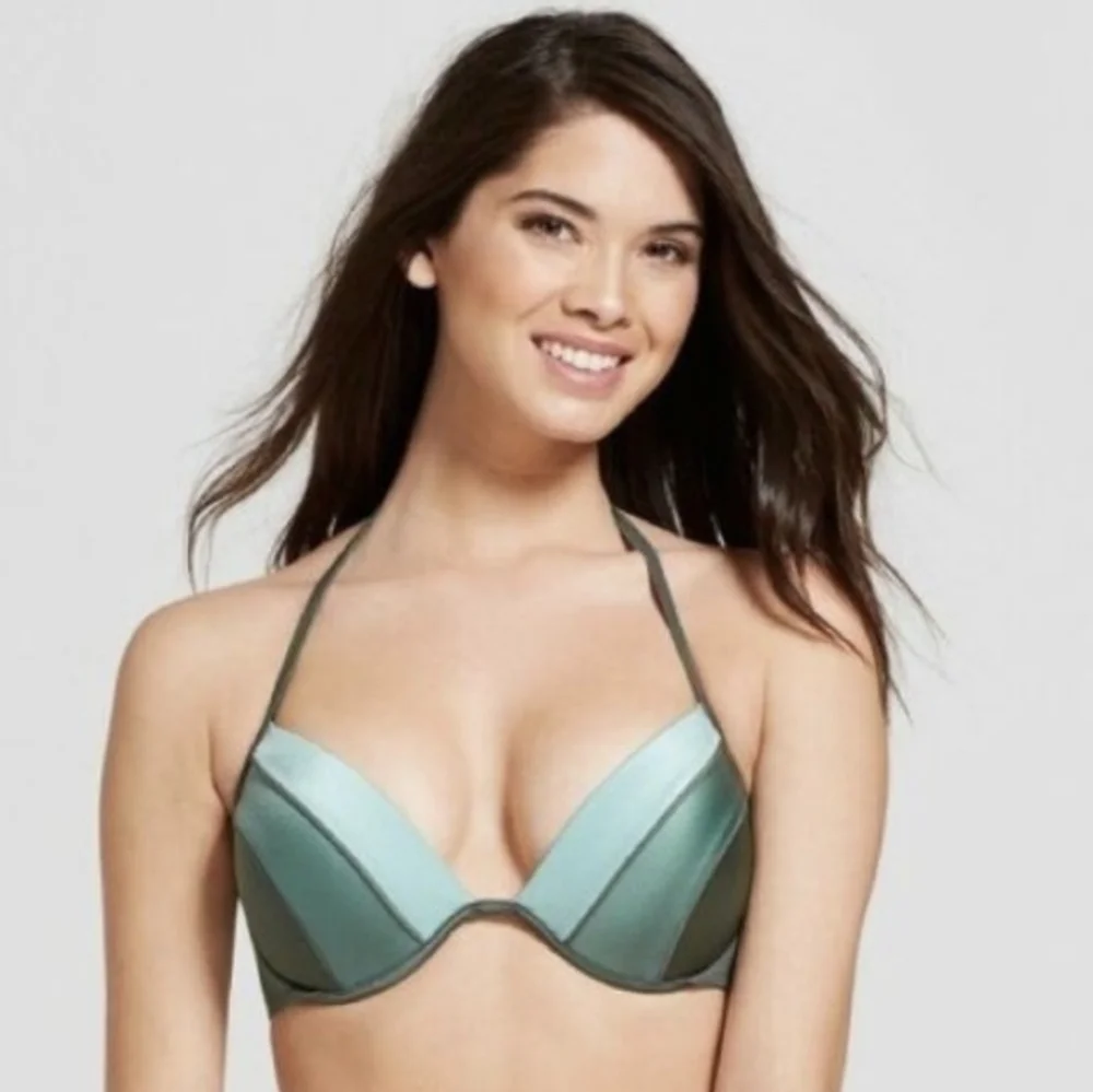 Shade & Shore Stripe Bikini Top - 36DD - Picture 3 of 6